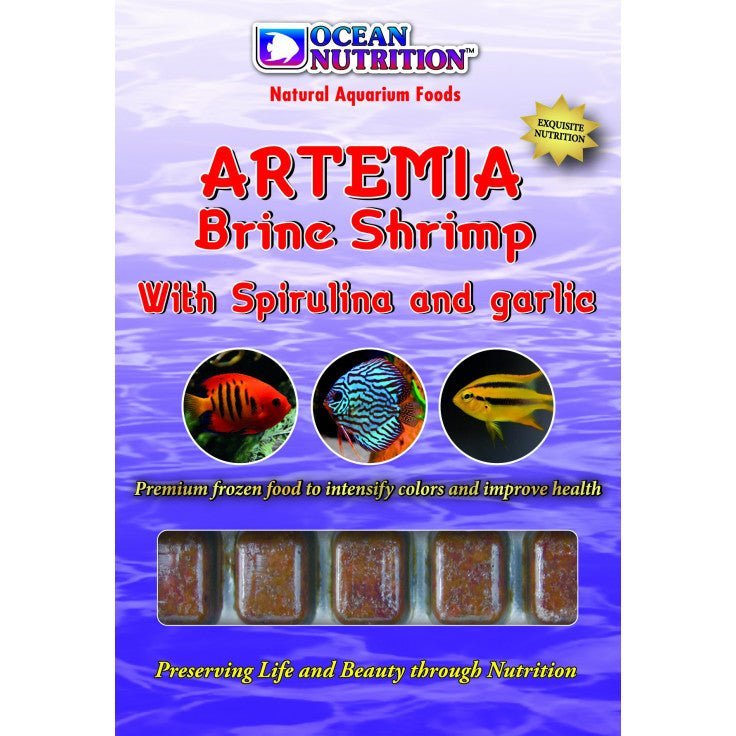 ARTEMIA BRINE SHRIMP WITH SPIRULINA AND GARLIC 100G - BLUE CORAL FISH TRADING L.L.C