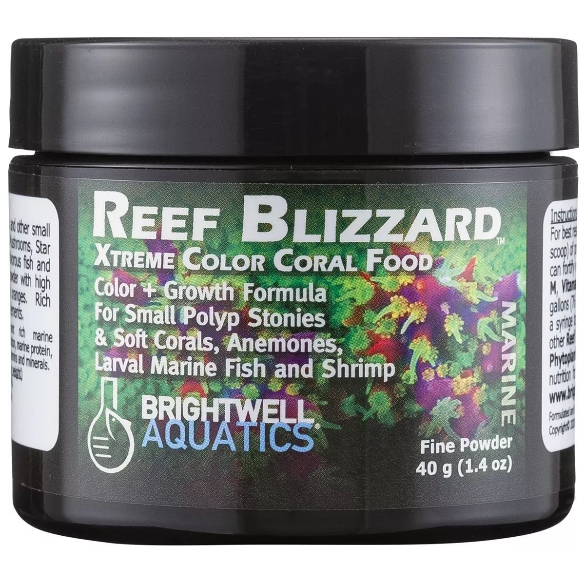 ReefBlizzard - XC - Xtreme Color Powdered Food - For SPS, Softies & Larval Fish - BLUE CORAL FISH TRADING L.L.C