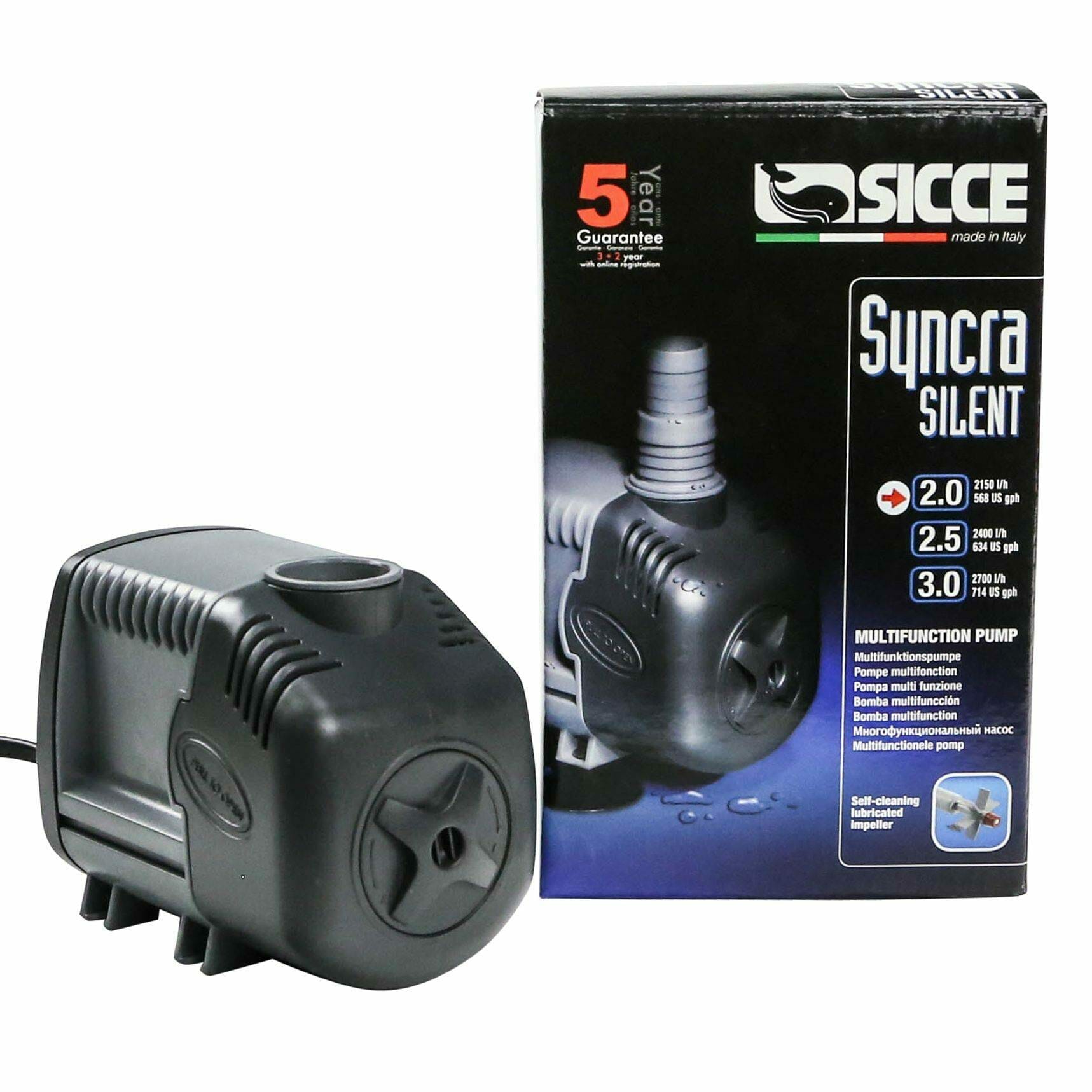 SICCE – SYNCRA 2.0 PUMP 568GPH - BLUE CORAL FISH TRADING L.L.C